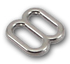 B-SB-06 0375 Silver Metal Single Bar Slide